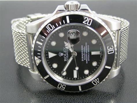 mesh bracelet for rolex submariner|rolex submariner value chart.